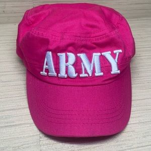 August Sportswear made in USA pink ARMY hat vintage y2k